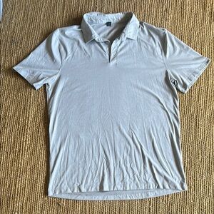 lululemon Light Gray Polo Shirt